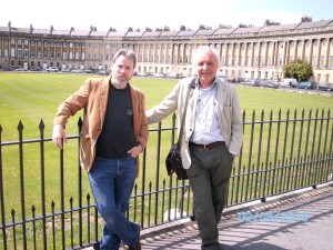 Author David Lassman (left) with ‘Regency Detective’ co-author Terence James