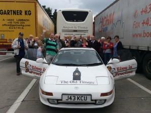 The Old Timers’ in Germany with a coach passengers on a Frome-based Lesmon Travel trip.