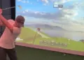 Golf simulator swings into action