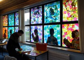 Community creativity shines in dazzling display at Frome Window Wanderland