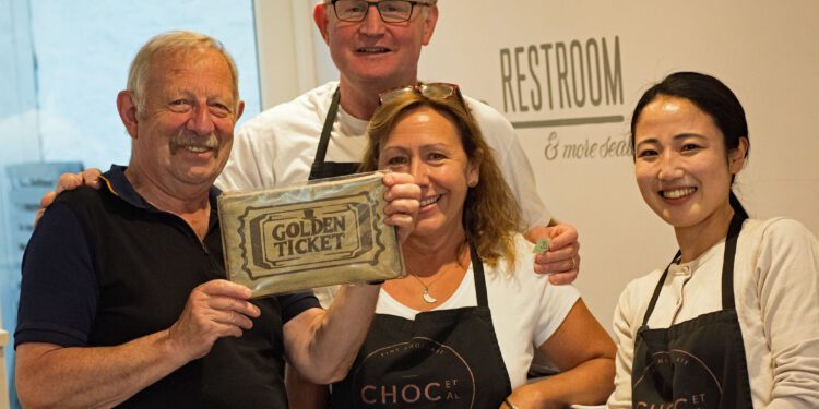 Ticket winners strike gold in chocolate competition