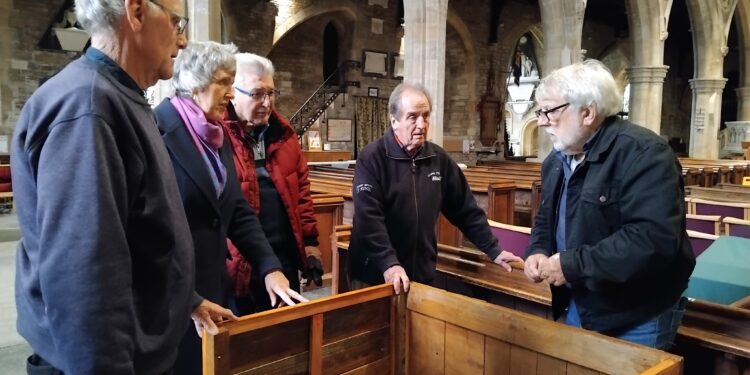 Shed members build new crib for local church this Christmas