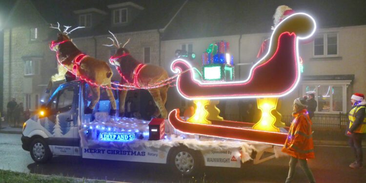 There’s still time to catch Father Christmas on a fundraising journey around Frome