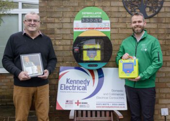 Army veteran honoured with public defibrillator