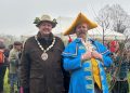 Waking up the orchard at the Weylands Wassail