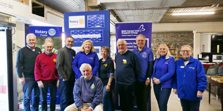 Frome clubs help raise final £7,000 for new local cancer treatment centre