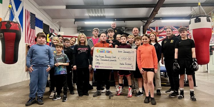 Local boxing group receives £1,000 Asda grant