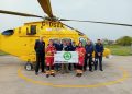 Lions visit air ambulance base following successful fundraiser