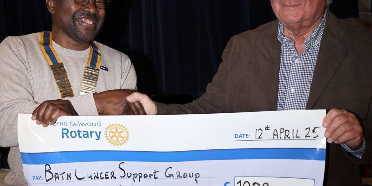 Rotarians raise funds for children’s charity and new Frome cancer unit