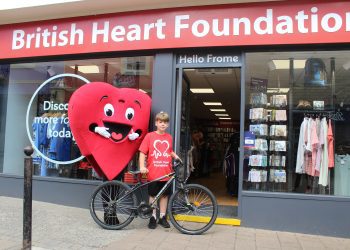 Nine-year-old boy cycles 153 miles for heart charity in memory of dad