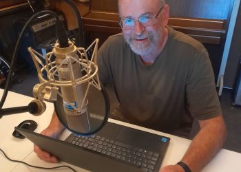 Local author records audiobook in the Cheese and Grain studio