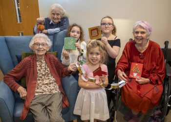 Local children join Frome care home for journey into Christmas past