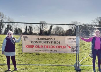 Community campaigns for access at Packsaddle Fields