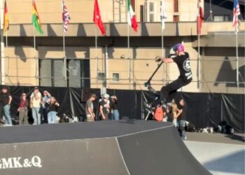 European champion and free girls’ sessions at Frome Skate Park
