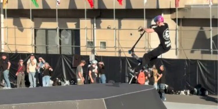 European champion and free girls’ sessions at Frome Skate Park