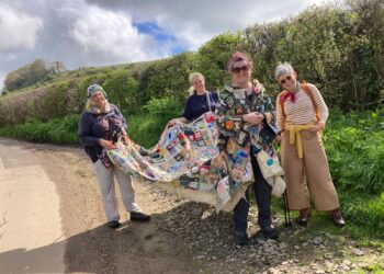 Coat of Hopes arrives in Frome during nationwide climate pilgrimage