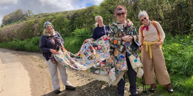 Coat of Hopes arrives in Frome during nationwide climate pilgrimage