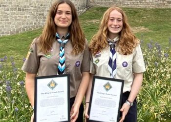 Frome sisters honoured with King’s Scout Award at Windsor Castle