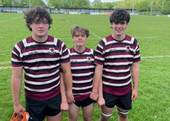 Young rugby trio represent county