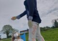 Mystery art installation appears at Packsaddle Fields